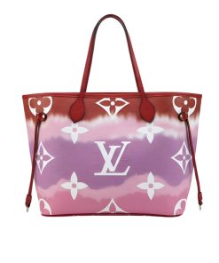 Louis Vuitton Neverfull MM Monogram Escale Pink Red Purple 31Cm