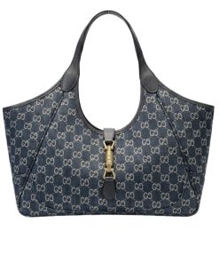 Alternative view of Gucci Mercato Medium Tote Bag Denim Navy Blue 36Cm