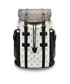 Alternative view of Louis Vuitton Christopher PM Backpack Monogram Eclipse Black White 42Cm