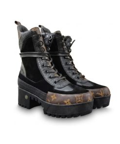 Louis Vuitton Laureate Boots Black