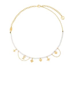 Louis Vuitton Blooming Pearls Necklace Gold M02388