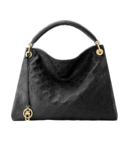 Louis Vuitton Artsy MM Monogram Empreinte Leather Black 41cm M41066