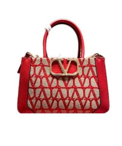 Alternative view of Valentino Garavani Toile Iconographe Canvas Tote Red 28Cm