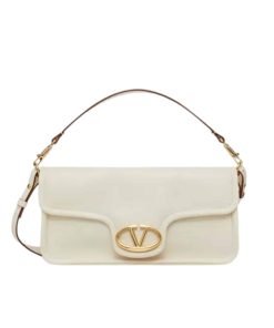 Valentino Garavani Vlogo 1960 Nappa Leather Shoulder Bag White 28Cm 4W0B0N48Zfj 098