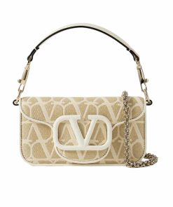 Alternative view of Valentino Garavani Locò Small Toile Iconographe Raffia Shoulder Bag Natural 20cm 4W2B0L97IVWYT3