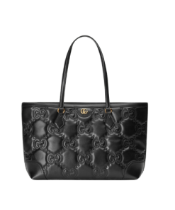 Gucci Gg Matelassé Leather Medium Tote Bag Black 631685 Um8Ig 1000