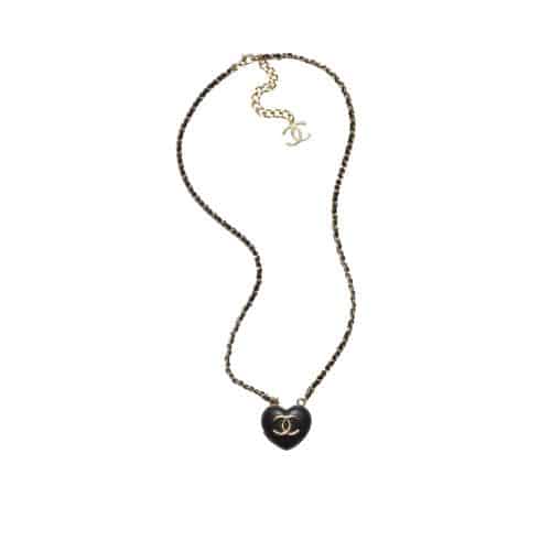 Chanel And Gold Metal Necklace Ab9463 B09327 Nk812