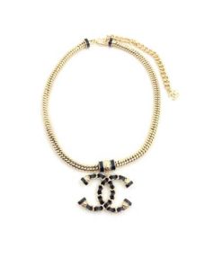 Alternative view of Chanel Women’S And Gold Metal Cc Necklace