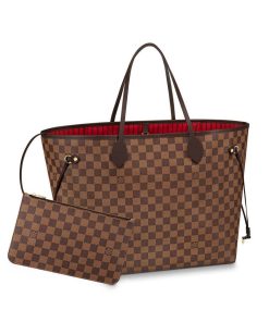 Louis Vuitton Neverfull GM Damier Ebene Cerise Red 39Cm N40597