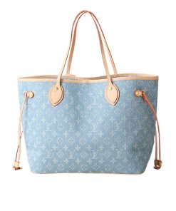 Alternative view of Louis Vuitton Neverfull MM Bag Monogram Denim Blue 31Cm