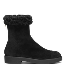 Alternative view of Chanel Suede Ankle Boots Black G45941 B17918 94035