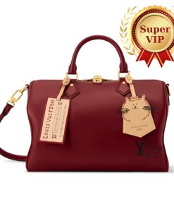 [Super Vip 1:1] Louis Vuitton Speedy Soft 30 Plum 30Cm M25766
