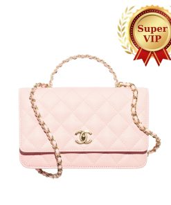 [Super Vip 1:1] Chanel Wallet On Chain Light Pink With Gold Tone Metal 18Cm Ap4938 B22654 Nh620