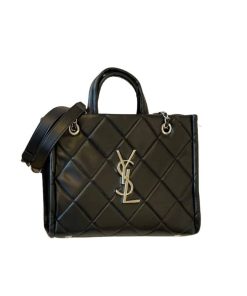 Alternative view of Saint Laurent Leather Tote Bag Black 31Cm